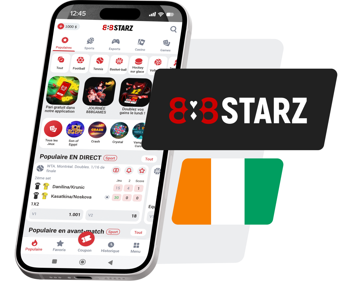 Télécharger 888starz Côte d'Ivoire